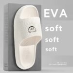 Casual Eva Slippers For Women And Men, Solid Color, Soft Sole, Non-Slip, Hand Washable, With Summer Indoor Bathroom Shower Slip-On Slides For Couples - Image 3
