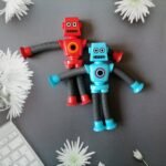 Transformable Robot Stretchy Tube Toy, Educational Cartoon Holiday Party Game With Suction Cup For Parent-Child Interaction, Interactive Play, Fun Character, Cartoon Toy, Highquality Plastic, Interactive Robot, Transformable Toy, Birthday Gift - Image 5