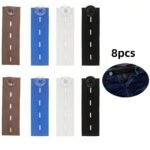 4Pcs Elastic Waistband Extenders For Jeans And Pants - Seamless Instant Button Expansion, Adjustable Comfort Fit For Men And Women, Polyester, Lightweight, Knit Fabric, Secure Button Closure|Knitted Texture|Polyester 100.00% - Image 7