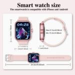 Multifunctional Sports Smart Watch, 1.83-Inch Full Touch Screen Wireless Calling And Messages, Fitness Tracking Smart Watch With Multiple Sports Modes, Compatible With For Iphone And Android Phones, Smart Watch Suitable For Women And Men Friends, Birthday Gift - Image 2