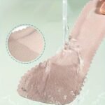 Popular Choice 1 Pair Anti-Slip Faux Leather Insoles For High Heels And Sandals, Self-Adhesive, Breathable, Sweat-Absorbent, Comfortable - Black - Image 8