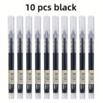 30Pcs/10Pcs Direct Liquid Quick Drying Ballpoint Pen, 0.5Mm Black, Blue, Red. Brush Questions To Write Homework Gel Pen, School Office Writing Stationery Gel Pen, A Good Pen To Write - Image 3