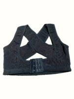 Women'S Invisible Ribbed Cross-Back Bra - Anti-Sagging, Lifted Support For Slouching Posture, Breathable & Comfortable Undergarment In Black, Pink, Red, Yellow, Green, Blue, Orange, Purple - Image 2