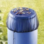 1Pc Rain Barrel Covers With Drawstring - Durable Polyester Mesh For Leaf & Debris Protection, Ideal For Gardens, Lawns & Outdoor Spaces Rain Barrel Mesh Cover Patio Set Covers For Outside Waterproof - Image 2