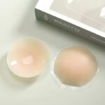 1Pc Seamless Silicone Nipple Covers, Invisible & Reusable Anti-Convex Pasties In Light Beige, Skin-Tone, And Dark Brownish-Red, Hand-Washable Women'S Lingerie Accessories - Image 11