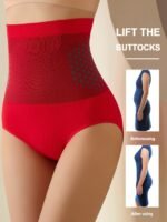 Women'S High-Waisted Tummy Control Shapewear Panties - Black, Nylon/Spandex Blend, Slimming Waist Support, Hand Washable, Comfortable & Breathable Design, Comfortable Daily Wear | Snug Fit Design | Stretchy Nylon Blend, Tummy Control Underwear - Image 5