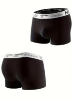 1Pc Men'S Boxer Briefs - Breathable, Soft, Stretchy, Comfortable Underwear With "Hello" Print, Casual Solid Color, High-Elasticity Fabric, Perfect For Sports & Casual Attire, Boxer Shorts, Boxer Shorts - Image 8