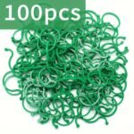 20/50/100Pcs Green Plastic Plant Clips For Climbing Plants - Durable Garden Support Clips For Tomatoes, Vegetables & Flowers, Secure Plant Stakes For Healthy Growth, Easy To Use & Remove, Garden Plant Support, Flower Stability, Sturdy Construction, Vegetable Stakes, Tomato Trellis, Lightweight Clips, Weatherresistant Material, Plant Tie Clips, Garden Stake, Home Gardners, Florist Supplies - Image 7