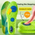 1 Pair Naobing 4D Soft Fabric Sports Insoles - Ultra-Breathable, High-Impact Shock Absorption Air Cushion - Supreme Comfort For Running, Hiking, Walking - Quick-Drying Sweat-Management Insoles, Comfortable Footwear | Eva Material | Ergonomic Design - Image 3