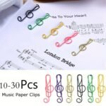 10-30Pcs Alloy Music Notes Shaped Clips, Music Symbol Clips