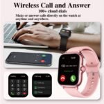 Multifunctional Sports Smart Watch, 1.83-Inch Full Touch Screen Wireless Calling And Messages, Fitness Tracking Smart Watch With Multiple Sports Modes, Compatible With For Iphone And Android Phones, Smart Watch Suitable For Women And Men Friends, Birthday Gift - Image 6