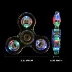 Colorful Finger Spinner, Glowing Rotating Novelty Fidget Spinner, Fun Party Favor, Christmas, Halloween, Carnival, New Year, Birthday Gift, Party Favor, Fun Game Time, Safe Material, Durable Design, Cool Toy, Kids' Small Toy - Image 6