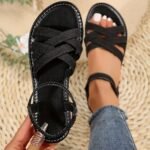 European And American New Large Size Women'S Shoes Ladies Flat Sandals Beach Slippers Summer - Image 21