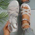 European And American New Large Size Women'S Shoes Ladies Flat Sandals Beach Slippers Summer - Image 11