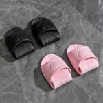 Eva Foldable Slippers For Travel, Indoor Bathroom Massage Sandals, Unisex Quick-Dry Non-Slip Flat Sole Slippers, All-Season Simple Solid Color Slip-On Clogs - Image 4