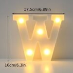 16Cm Led Letter Light With Glow-In-The-Dark Numbers - Warm Yellow Light For Weddings, Birthdays, Christmas, And Home Decor - Battery-Powered, Switch Control, Plastic Construction, Tabletop Lighting | Modern Night Light | Plastic Led Light, Led Lights For Bedroom - Image 25