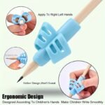 1/2Pcs Two Finger Grip Silicone Learn Writing Tool Writing Pen Writing Correction Device Children Study Supplies Gift For Children Ramadan Mubarak - Image 6