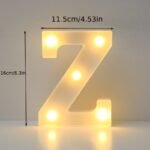 16Cm Led Letter Light With Glow-In-The-Dark Numbers - Warm Yellow Light For Weddings, Birthdays, Christmas, And Home Decor - Battery-Powered, Switch Control, Plastic Construction, Tabletop Lighting | Modern Night Light | Plastic Led Light, Led Lights For Bedroom - Image 28