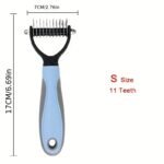 Pet Fur Knot Cutter Dog Grooming Shedding Tools Pet Cat Hair Removal Comb Brush Double Sided Pet Products Comb For Dog - Image 3