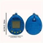 Retro Mini Handheld Gaming Console With Virtual Pet Keychain - Battery-Powered, Creative Gameplay, Pink/Blue/Yellow, Xcnm For Winter - Image 2