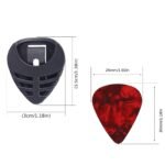 5Pcs/10Pcs/20Pcs Guitar Picks And Pick Holder Set, For Acoustic Guitar Electric Bass Ukulele Easy-To-Stick Bracket Random Color + 1Pc/1Pcs/2Pcs Guitar Pick Box - Image 2