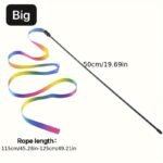 1Pc Interactive Cat Toy With Cute Ribbon Teaser Stick For Endless Fun And Playtime - Image 5