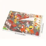 30Pcs Wooden Puzzles For Kids - Animal, Dinosaur & Cartoon Themes With Fire Trucks, Police Cars & Construction Vehicles - Educational Toys For Hand-Eye Coordination, Problem-Solving & Cognitive Development - Vibrant Colors, Durable Wooden Flat Puzzles For Kindergarten & Early Learning Gifts, Kids Learning Games | Cartoon Vehicles | Safe For Kids, Puzzles For Toddlers - Image 2