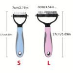 Pet Fur Knot Cutter Dog Grooming Shedding Tools Pet Cat Hair Removal Comb Brush Double Sided Pet Products Comb For Dog - Image 4