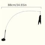 Interactive Cat Teaser Toy With Strong Suction Cup Base, Flexible Wire Rod, Self-Amusement Pet Stick For All Cats - Image 2