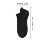 Pack Of 5 Pairs Summer Men'S Socks With Full Mesh Eyelets, Hollow And Breathable, Classic Solid Color All-Purpose Short Tube Socks - Image 10