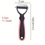 Pet Fur Knot Cutter Dog Grooming Shedding Tools Pet Cat Hair Removal Comb Brush Double Sided Pet Products Comb For Dog - Image 5