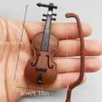 1Pc Miniature Violin Mini Violin Props For Mini Musical Instrument Dollhouse Model Home Decoration Eid Al-Adha Mubarak - Image 2