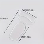 1Pair Gel 4D Anti-Abrasion Foot Artifact Heel Sticker Anti-Drop Heel Anti-Abrasion Foot Shoe Sticker, Shoe Size Is Changed To A Half-Size Insole, Length 5.51In/14Cm, Width 3.35In/8.51Cm - Image 2
