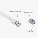 Casual Style Elastic Shoe Laces With Metal Buckles, 8Mm Spandex, Hand Washable, Hollow Detail, Woven Lightweight Solid Color Shoe Strings - 1 Pair - Image 2