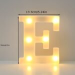 16Cm Led Letter Light With Glow-In-The-Dark Numbers - Warm Yellow Light For Weddings, Birthdays, Christmas, And Home Decor - Battery-Powered, Switch Control, Plastic Construction, Tabletop Lighting | Modern Night Light | Plastic Led Light, Led Lights For Bedroom - Image 10