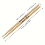 Premium Maple 5A Drumsticks For Electronic Drums, Uncharged Acoustic Drum Sticks For Practice And Performance - Pair - Image 2