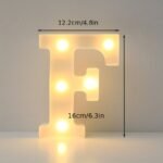 16Cm Led Letter Light With Glow-In-The-Dark Numbers - Warm Yellow Light For Weddings, Birthdays, Christmas, And Home Decor - Battery-Powered, Switch Control, Plastic Construction, Tabletop Lighting | Modern Night Light | Plastic Led Light, Led Lights For Bedroom - Image 11