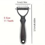 Pet Fur Knot Cutter Dog Grooming Shedding Tools Pet Cat Hair Removal Comb Brush Double Sided Pet Products Comb For Dog - Image 9