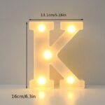 16Cm Led Letter Light With Glow-In-The-Dark Numbers - Warm Yellow Light For Weddings, Birthdays, Christmas, And Home Decor - Battery-Powered, Switch Control, Plastic Construction, Tabletop Lighting | Modern Night Light | Plastic Led Light, Led Lights For Bedroom - Image 14