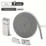 Cosylee Magnetic No-Tie Elastic Shoelaces - 1 Pair, Fashionable & Easy For Sneakers And Boots, Lazy, Suitable For Sports Shoes - Image 9