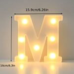 16Cm Led Letter Light With Glow-In-The-Dark Numbers - Warm Yellow Light For Weddings, Birthdays, Christmas, And Home Decor - Battery-Powered, Switch Control, Plastic Construction, Tabletop Lighting | Modern Night Light | Plastic Led Light, Led Lights For Bedroom - Image 16