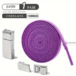 Cosylee Magnetic No-Tie Elastic Shoelaces - 1 Pair, Fashionable & Easy For Sneakers And Boots, Lazy, Suitable For Sports Shoes - Image 13