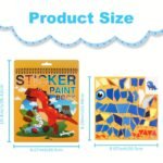 1Pc Halloween Christmas Thanksgiving Decor Stickers Book Crafts, Stickers Paint Books For Birthday Party Favor Gift, Road Plane Travel Toy Activity Books - Image 12