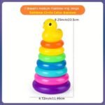 Stacking Toys Rainbow Duck Stacking Tower Puzzle Toys (Random Color) Christmas Halloween Gifts - Image 4