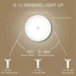 8-Led Usb Rechargeable Motion Sensor Night Light With Pir Technology ? Adhesive Magnetic Strip For Closets, Cabinets, Stairs, Bedrooms & More ? Energy-Efficient, Portable & Easy To Install, Usb Rechargeable Led Strip Lights - Image 7