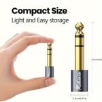Audio Adapter 6.35Mm (1/4 ") Male To 3.5Mm (1/8") Female Stereo Headphone Adapter {Fully Plated, High Fidelity Sound Quality}, Suitable For Guitar, Digital Piano, Microphone, Speaker, Amplifier Adapter - Image 8