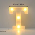16Cm Led Letter Light With Glow-In-The-Dark Numbers - Warm Yellow Light For Weddings, Birthdays, Christmas, And Home Decor - Battery-Powered, Switch Control, Plastic Construction, Tabletop Lighting | Modern Night Light | Plastic Led Light, Led Lights For Bedroom - Image 22