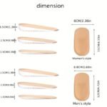 1Pair Invisible Inner Raised Insole, Raised Insole, Self-Adhesive Soft Cushion For Men And Women - Image 2