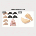 4 Pairs Toe Inserts For Too Big Shoes, Shoe Inserts For Women Men, Foam Toe Filler, Shoe Fitters, Black And Beige - Image 11