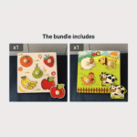 Children'S Hand Scratching Board, 3D Puzzle Wooden Toys, Children'S Baby Early Education Fruit Cognitive Puzzle Toys, Wooden Hand Scratching Board, As Halloween, Chrismas Gift - Image 18